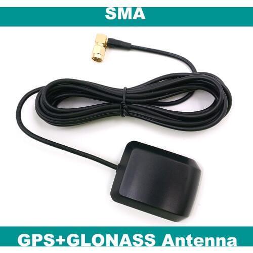 BEITIAN,external GPS Glonass Dual antenna,high gian active patch ceramic antenna,GNSS antenna,SMA Bend connector,GN-13W