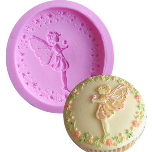Free Shipping Elf Silicone Moulds Handmade Soap Mold Sugar Craft Fondant Cake Decorating Tools A810