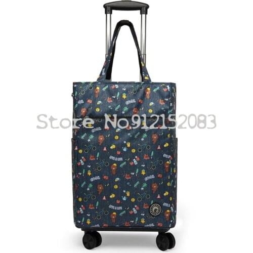 Household Lightweight Waterproof Insulation Shopping Cart Grocery Shopping Cart Small Trolley Portable Folding Trolley Cart Buyi