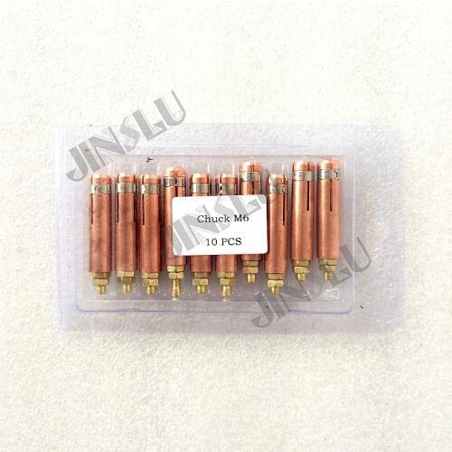 Collet M6 for Capacitor Discharge CD Stud Welding Gun Welding Torch for Stud Welding 10pcs