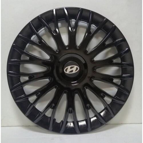 Car Wheel Rim Cover For Hyundai R15 inch Piano Bright Black Flexible Trim Caps 15 inch 4pcs/set With Emblem Auto Accessories