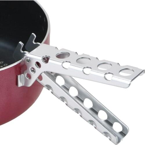 Anti-hot Camping Pot Pan Gripper Handle Bowl Gripper Clip Aluminium Alloy Pot Pan Gripper Holder