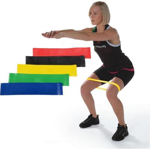 50cm Resistance Bands 5 Level Natural Latex Training Pull Rope Sports Pilates Expander Fitness Home Training Gym Equipment