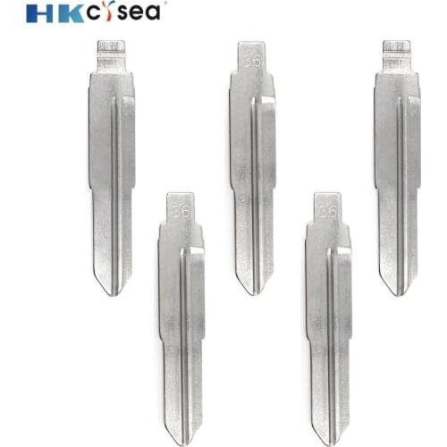 HKCYSEA KD#36 KD JMD VVDI Remote Uncut Blank Metal Blade Type SZ11MH #36 for Huyndai Tucson Remote Car Key Blade Replacement