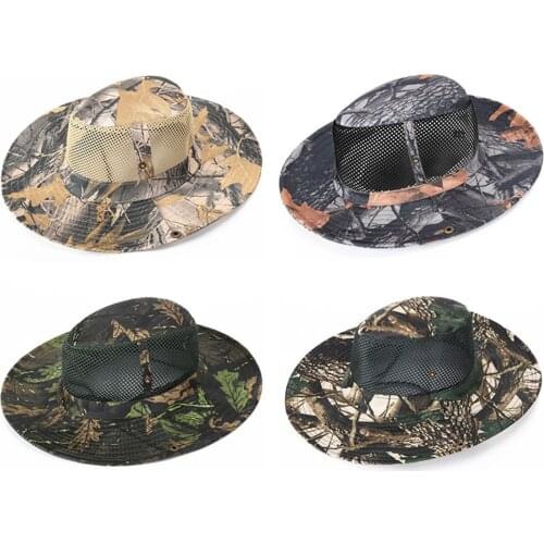 Camouflage Boonie Bucket Hat Outdoor Hiking Fishing Sun Visor Fisherman Cap