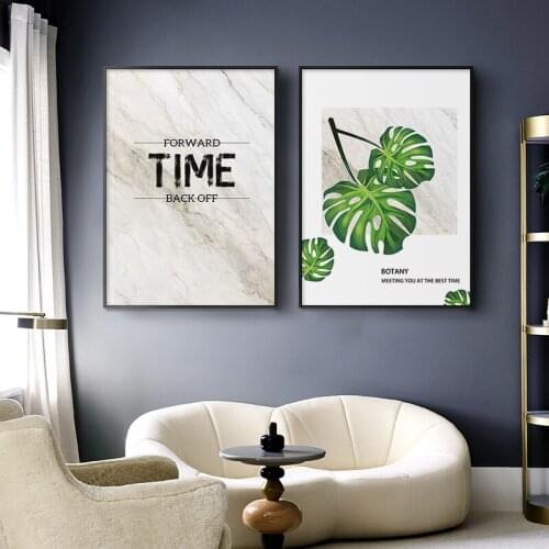 Nordic Botanical Canvas Painting Tropical Plant Wall Art Poster and Prints Quote Pictures on the Wall for Living Room Decoration