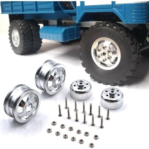 RCTOYFUN Metal 34mm Outer Diameter 16mm Width 5mm Connector Wheel Bub Set For 1/10 RC WPL B14 B16 B24 C14 C24 B16 B36 JJRC MN