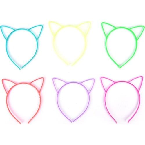 1PC Kids Fashion Women Girls Hairband Sexy Self Hair Hoop Multicolor Styling Tools Headwear Cat Ears Headband
