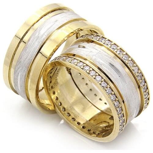 Couple Wedding Ring Sterling Silver 925 Woman And Man Luxury Jewelry Bands Engagement Anniversary Anatolian Civilization Models