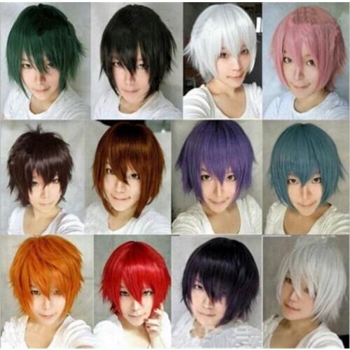 Harajuku Anime Tokyo Ghoul Cosplay Wig Short Straight Heat Resistant Synthetic Hair Wigs For Japanese Anime Peruca A379