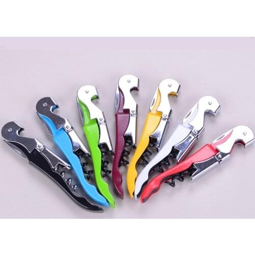 7 Colors Stainless Steel Cork Screw Corkscrew Multifunction Wine Cap Opener Beer Cap Bottle Opener Kitchen Bar Tools Accessories