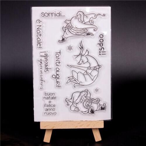 Rubber Silicone Clear Stamps For Scrapbooking Tampons Transparents Seal Background Stamp Card Child Making Making Diy Christmas