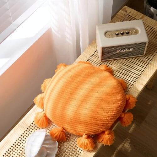 Nordic Tassel Cushion Pillow Living Room Decor Home Bedside Sofa Fluffy Soft and Comfortable Bed Backrest