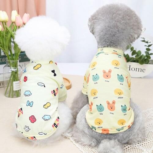 Dog Vest Clothes Spring Summer Pets Outfits Cooling Clothes for Small Dogs Pet T shirt Soft Puppy Dogs Clothes Shirts 103