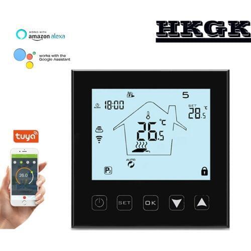 Tuya Wifi Thermostat Temperature Controller for Water / Electric Underfloor Heating ,Gas Boiler Works with Alexa Google Home