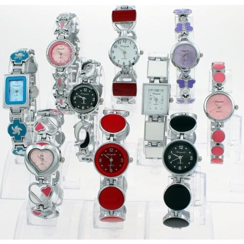 Mixed Bulk Lots 10PCS/Lot Ladies Women Watches Quartz Analog Casual Fashion Wrist Watch Gifts Coloured watches Girls