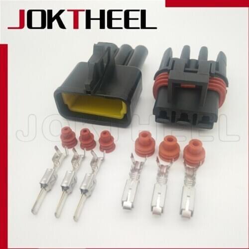 1-20 sets Delphi 3 pin way male and female 280 Series Sealed plastic wiring harness auto connector 12040977