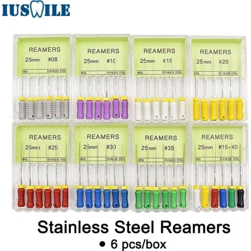10 Boxes Reamers Stainless Steel Dental Endo Files High Quality Hand Use Files