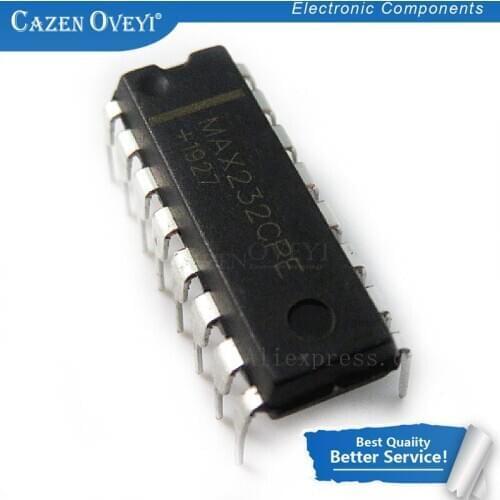 10pcs/lot MAX232CPE MAX232 MAX202CPE MAX202 2DVR/2RCVR RS232 5V 16-DIP In Stock