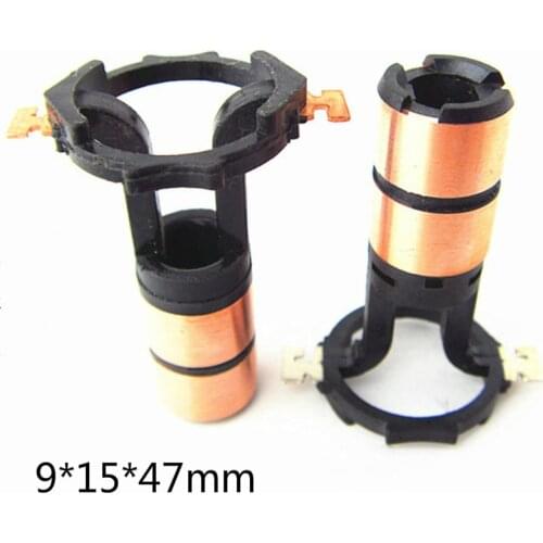 2pcs For Chevrolet Senna for Hyundai Kia Cerato Jetta Santana For Valeo Generator Copper Head Copper Ring Collector Ring 9*15*47