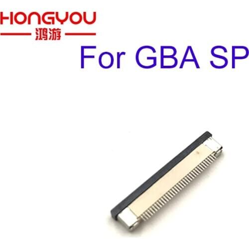 50pcs For GBA SP console mother board to lcd display screen flex cable clip ribbon connector socket
