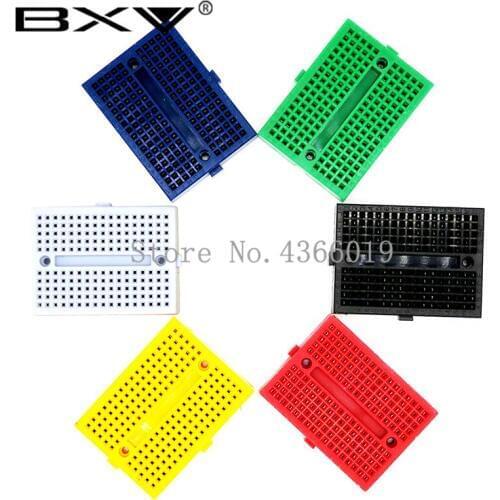 50PCS/Lot SYB-170 Mini Solderless Prototype Experiment Test Breadboard 170 Tie-points 35*47*8.5mm for diy kit