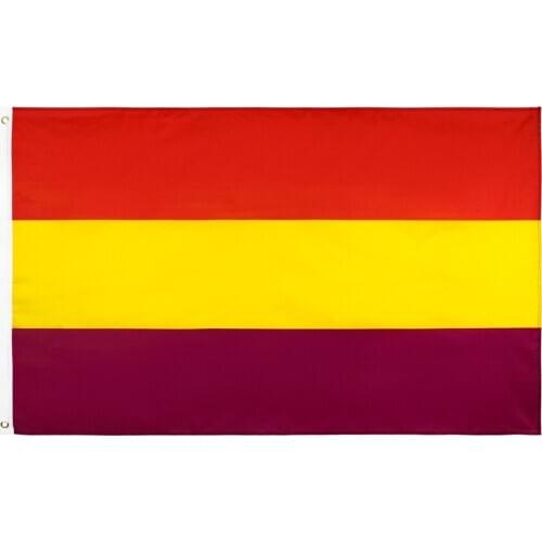 90x150 CM Second Spanish republic Flag of spain empire for Decoration