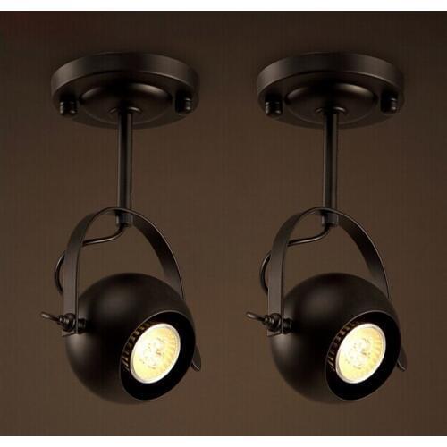 American LOFT led vintage iron ceiling light for restaurants clothing store living room ceiling lamp
