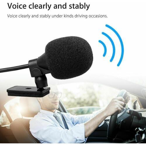 High Quality 3.5mm Bluetooth Vehicle External Mic Car Radio Stereo Microphone for GPS Player Enabled Audio DVD