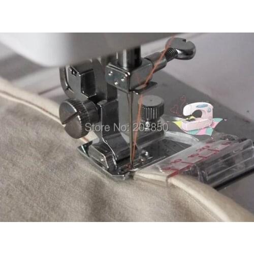 Household Multi-Function Sewing Machine Presser Foot,Excellent Work For Coth Strip Binding&Serger,Width Adjustable,Great Quality