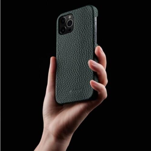 WU JUNZE Luxury For Iphone 12 Mobile Phone Case 12Pro Genuine leather 12Mini Anti-drop Cover 12ProMax Customization Apple Shell