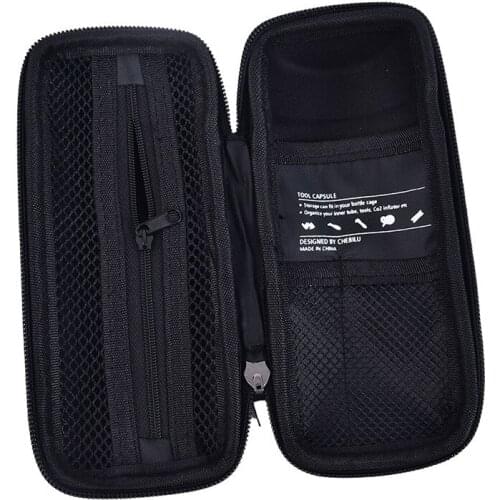 Black Cycling Bag Road Bike Apply Bottle Cage Glasses Key Repair Tool Kit Capsule Store Bicycle Bottle Carbon Fiber Grain Boxes