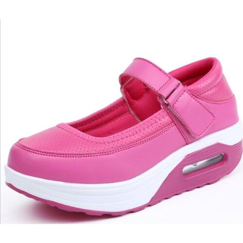 Breathable Women Sneakers Flats Loafers Sweet Leather Comfort Moccasins PU Platform Ballet Ladies Vulcanized Shoes New