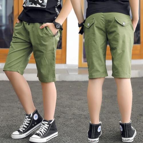 IENENS Summer Kids Baby Boys Jeans Clothes Cotton Shorts Pants Elastic Waist Short Trousers Children Boy Casual Clothing Pants