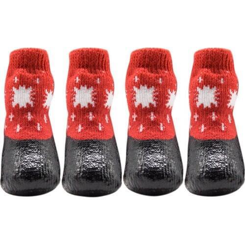 Halloween Pet Waterproof Socks Small Medium Large Dog Anti-slip Dirty-proof Feet Cover Calcetines Para Perro Dog Accessories