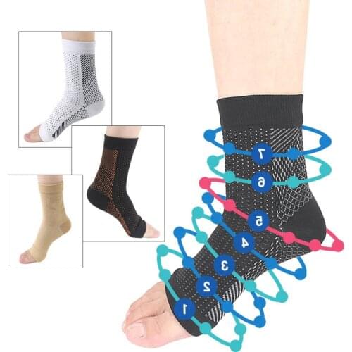 1PC Ankle Brace SupportYoga Ankle Ankle Bracesocks Magnetic Foot Support Compression Sock Plantar Fasciitis Sock Safety