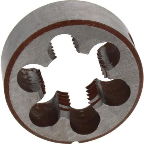 High Quality Metric Round Die Hand Drive M3 x0.5mm ~ M22 x2.5mm High Speed Steel Metric Threading Die Threading Tool 1pcs