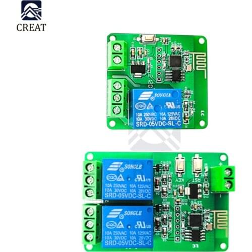 DC 5V Single/Dual Channel WiFi Relay Module WIFI Wireless Board IOT Smart Home Intelligent ESP8266 Chip Remote Control Switch