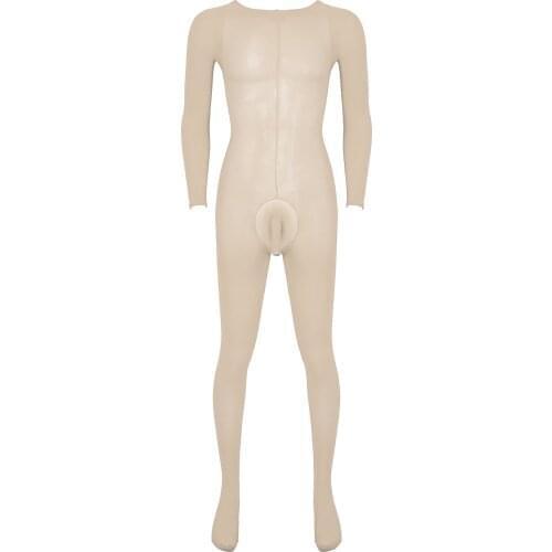 Mens Lingerie Stretchy Bodystocking Erotic Lingerie Bodysuit Sexy Full Bodysuit Underwear Gay Male Sexy Pantyhose Tights Hosiery