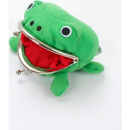 Hokage Ninjia Naruto Frog Coin Purse Cosplay Props Frog Wallet Anime Cartoon Manga Flannel Coin holder Cute Animal