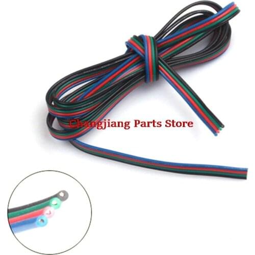 New 1m 5m 10m 4 PIN RGB Led wire cable LED RGB cable Extension Wire Cord For RGB 3528 5050 5630 7020 LED Strip Light