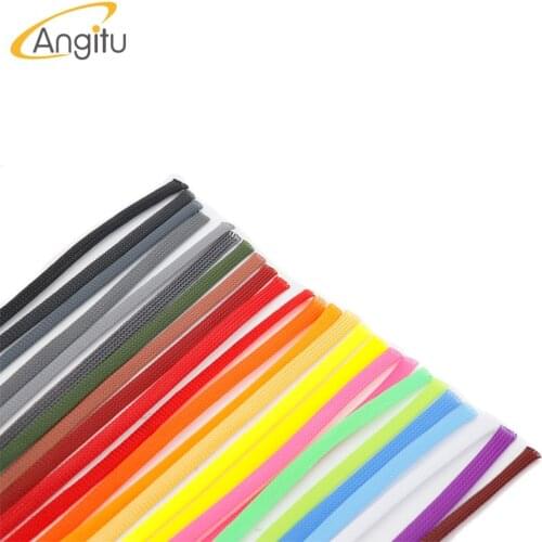 Angitu 30colors 8mm PET Braided Insulation Sleeving Mesh Cable Protecting High Density Expandable Sleeves 10m/lot