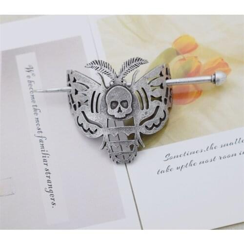 Hollow Alloy Butterfly Hairpins Wiccan Gothic Pagan Hair Accessories