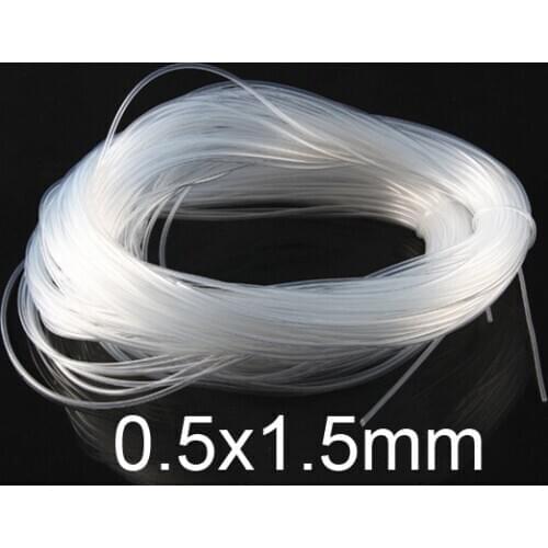 0.5x1.5mm 10meter 0.5mm Transparent silica gel tube food grade silicone tube lucency silicon hose FDA tasteless capillary tubing