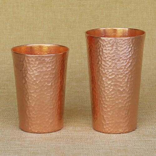 Handmade retro pure copper thickened water wine tea cup teacup beer cup mug coffee cup dinkware