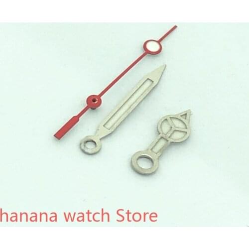 Watch hands blue Red second hand luminous hands fit ETA 2836 2824 Miyota 8205 8215 821A Mingzhu DG 2813 3804 NH35 NH36 movement