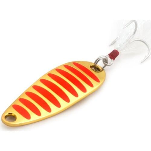 Sinking Fishing Lure 10g 15g 20g Gold/Silver Leech Type Fishing Bait Spoon Hard Metal Lures Crankbait Fishing Bait Pesca Lure