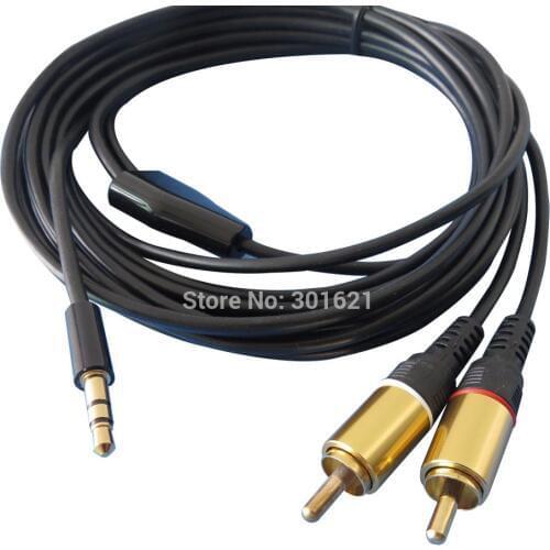 5pcs 4meter 13ft 3.5mm Male to 2 RCA Audio Cable