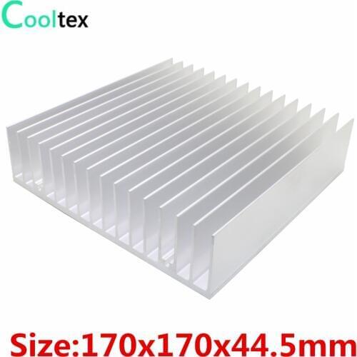 Aluminum Heatsink 170x170x44.5mm Heat Sink Large Radiator for LED Electronic Chip LCD integrated circuit Cooler Cooling