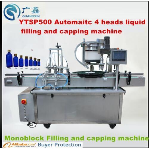YTSP300 Automatic E Liquid filling machine and capping machine, cosmetic Spray Liquid Filling and Capping Machine filler and cap